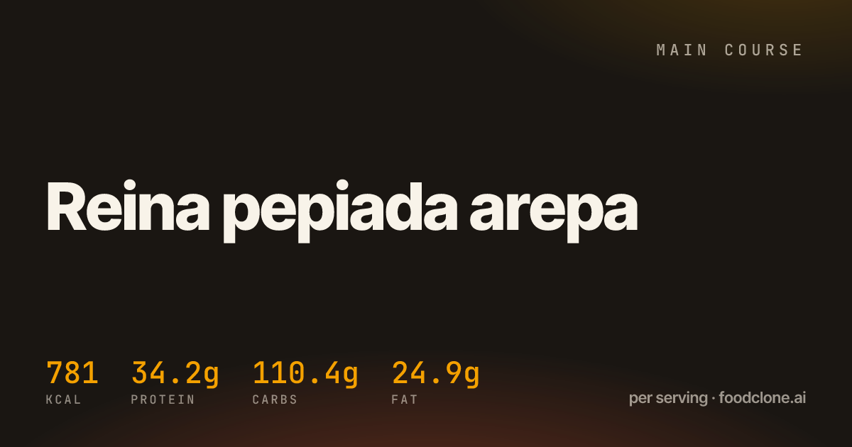 Reina pepiada arepa