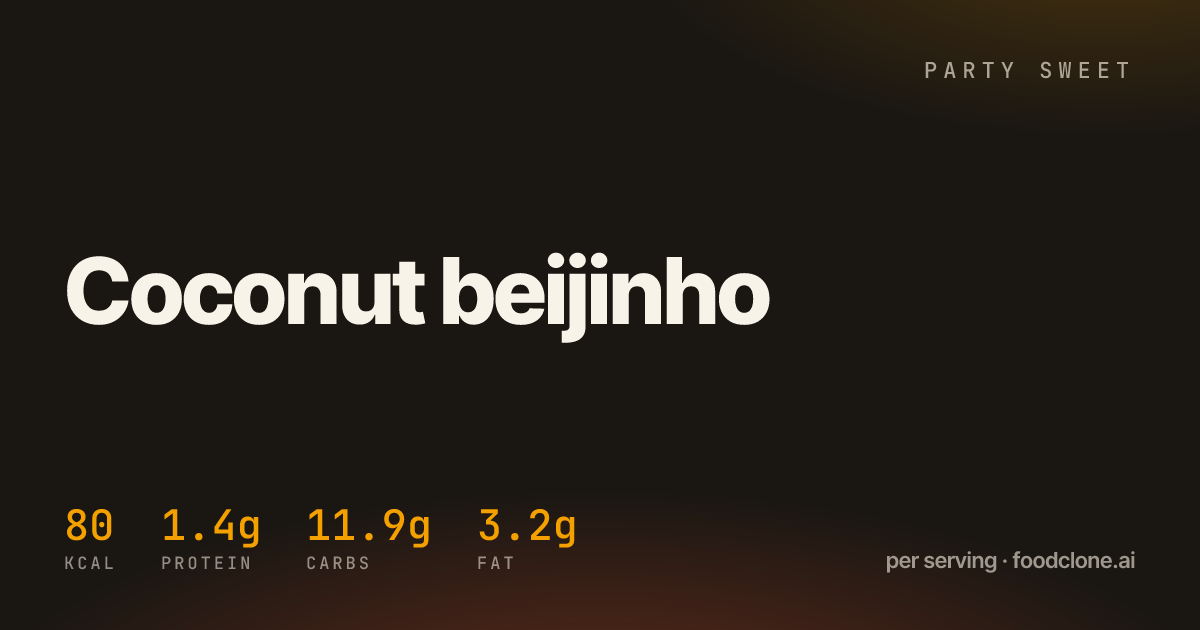 Coconut beijinho