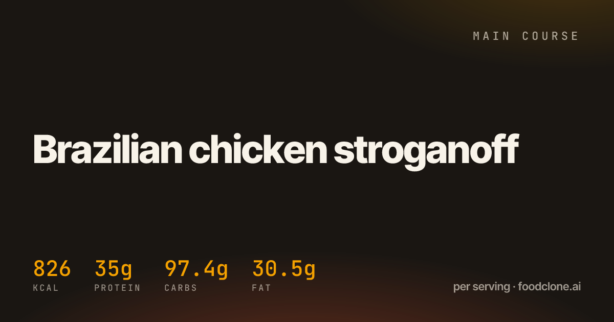 Brazilian chicken stroganoff