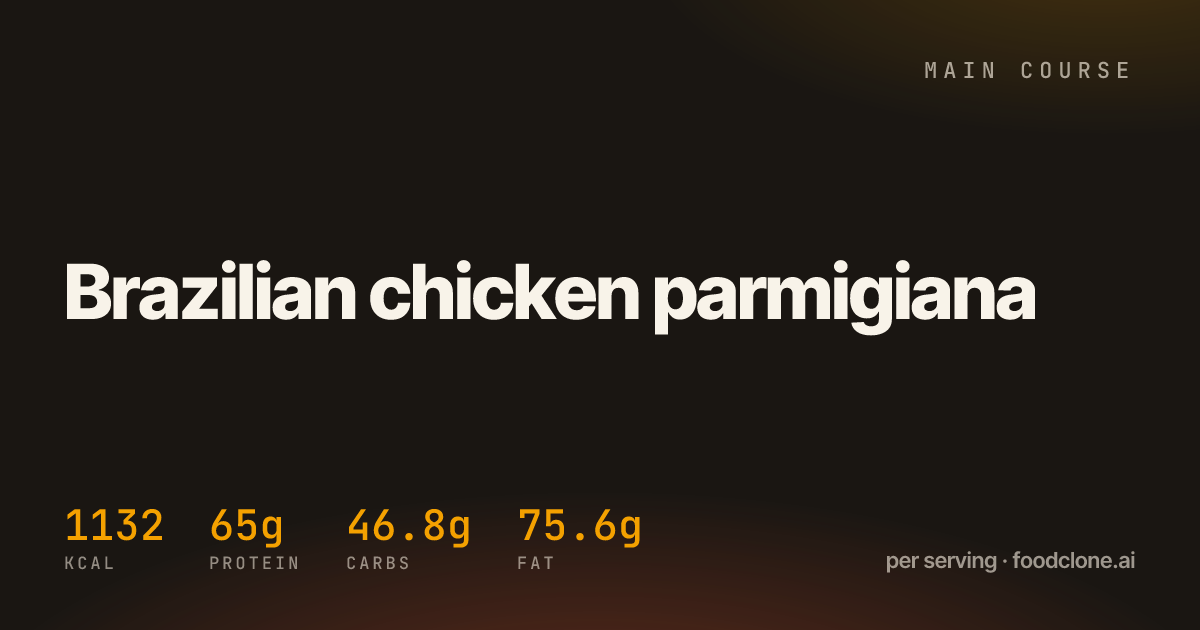 Brazilian chicken parmigiana