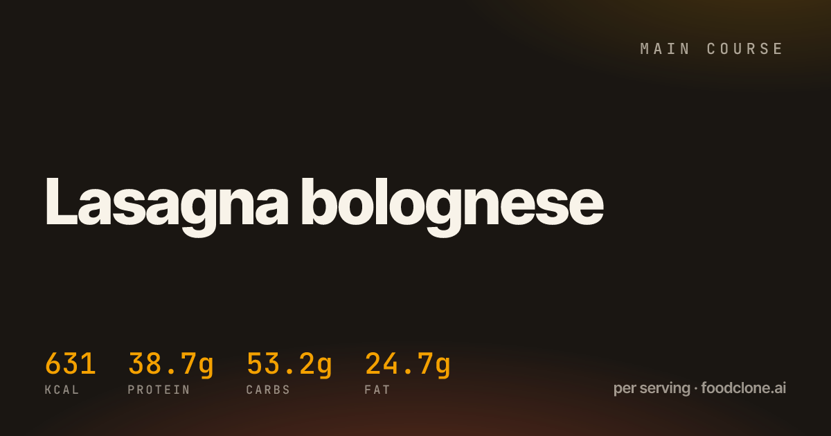 Lasagna bolognese