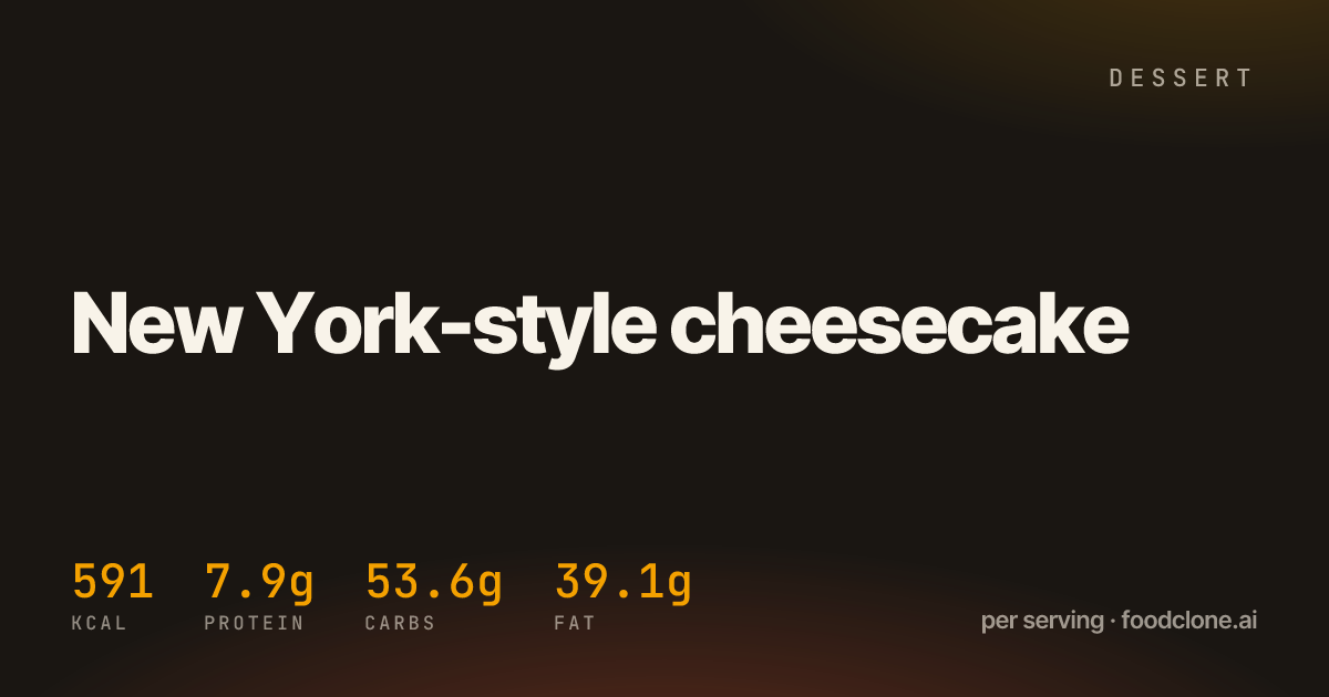 New York-style cheesecake