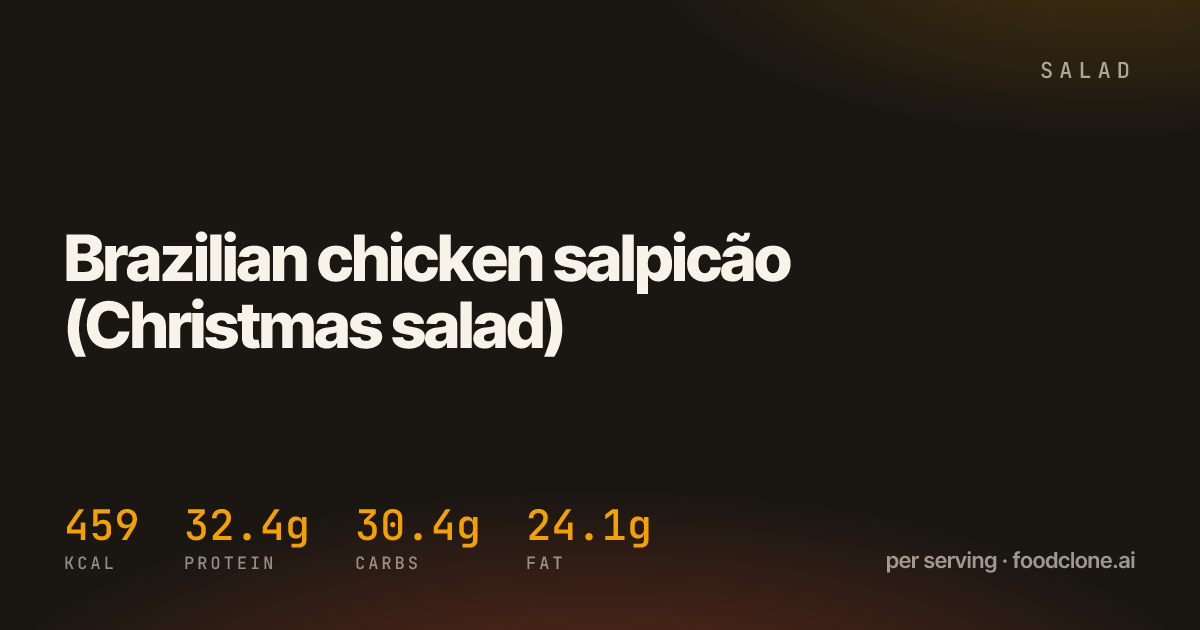 Brazilian chicken salpicão (Christmas salad)