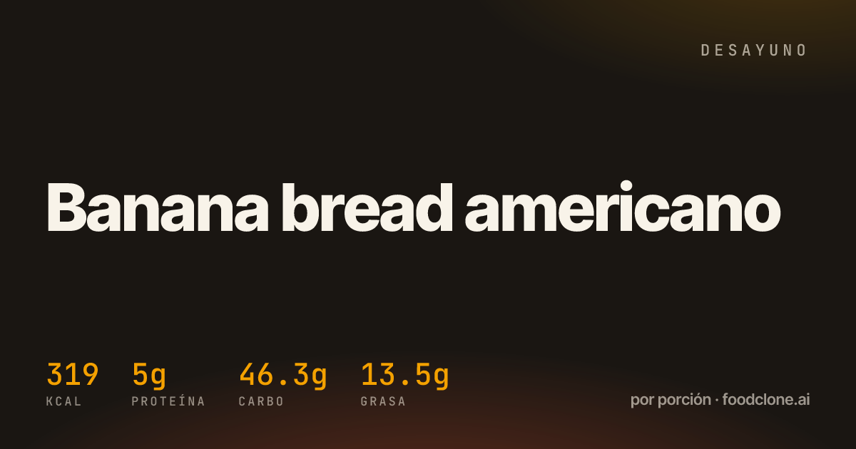Banana bread americano