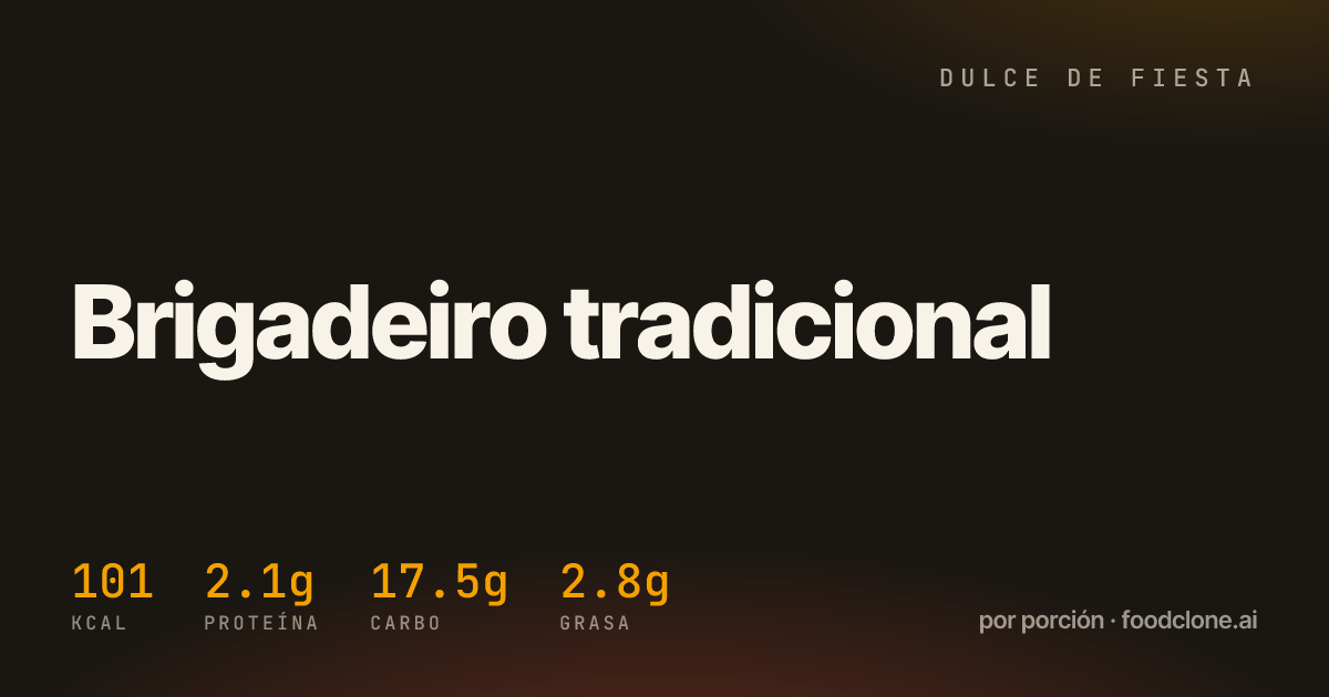 Brigadeiro tradicional