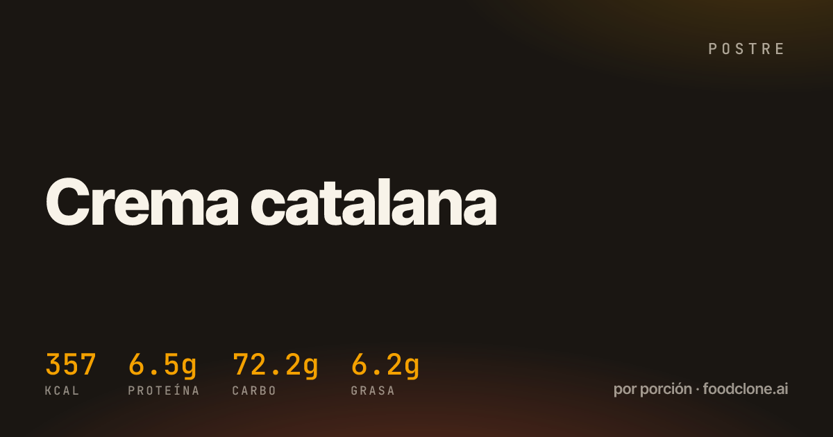 Crema catalana