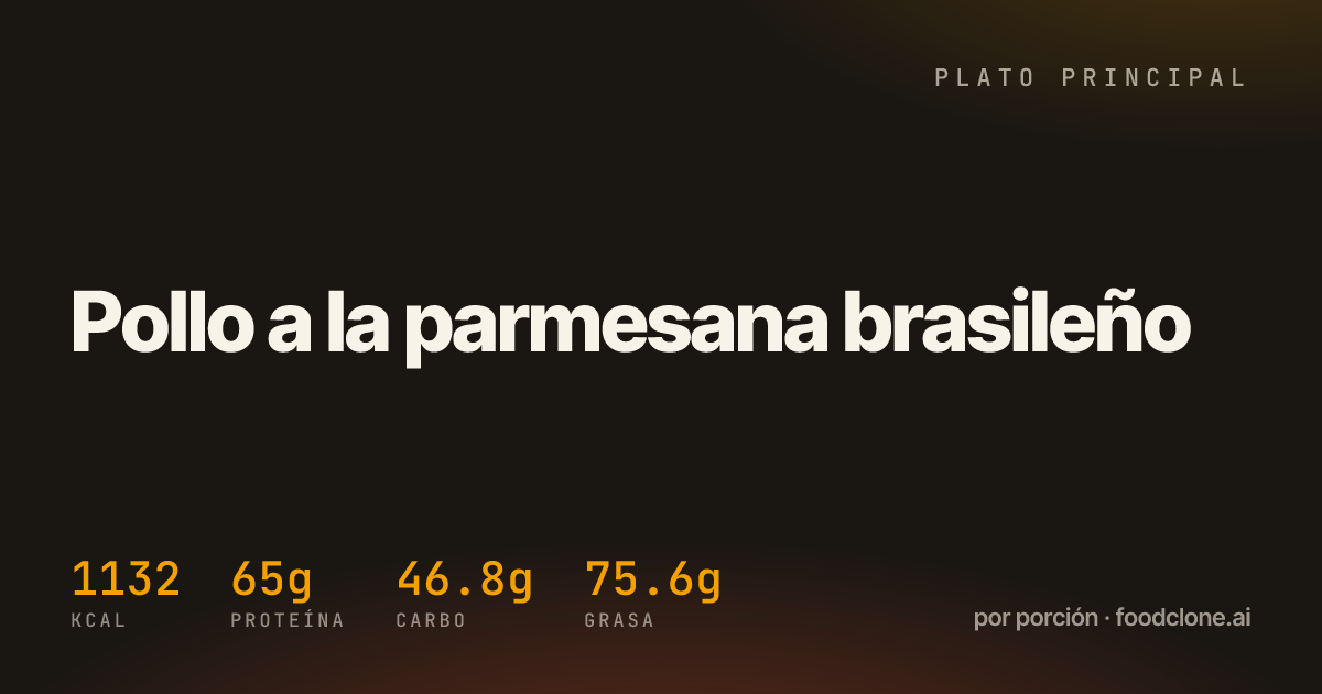 Pollo a la parmesana brasileño