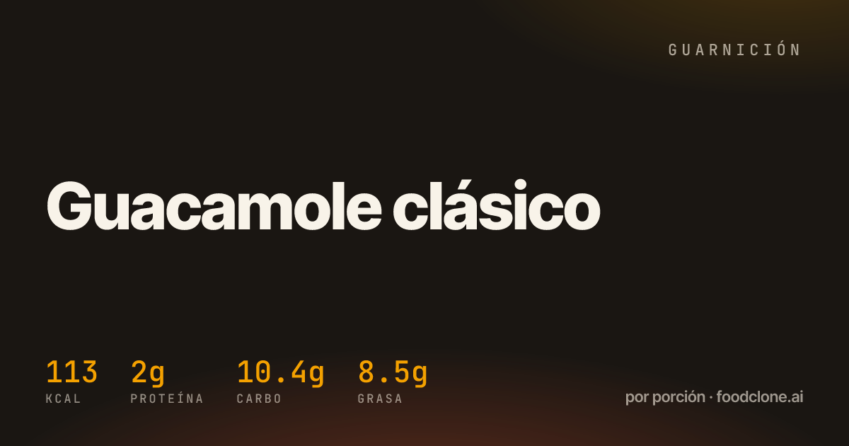 Guacamole clásico