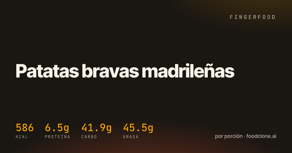 Patatas bravas madrileñas