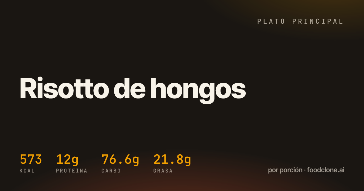 Risotto de hongos