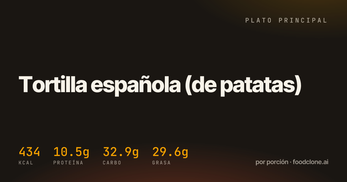 Tortilla española (de patatas)