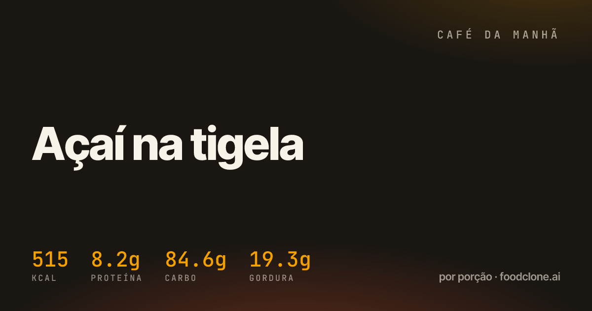 Açaí na tigela
