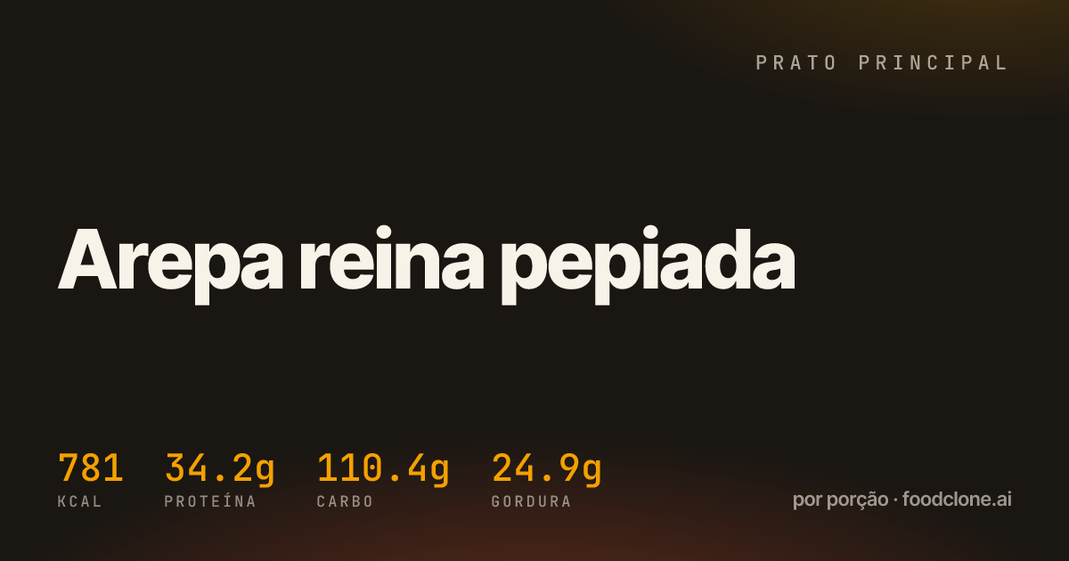 Arepa reina pepiada