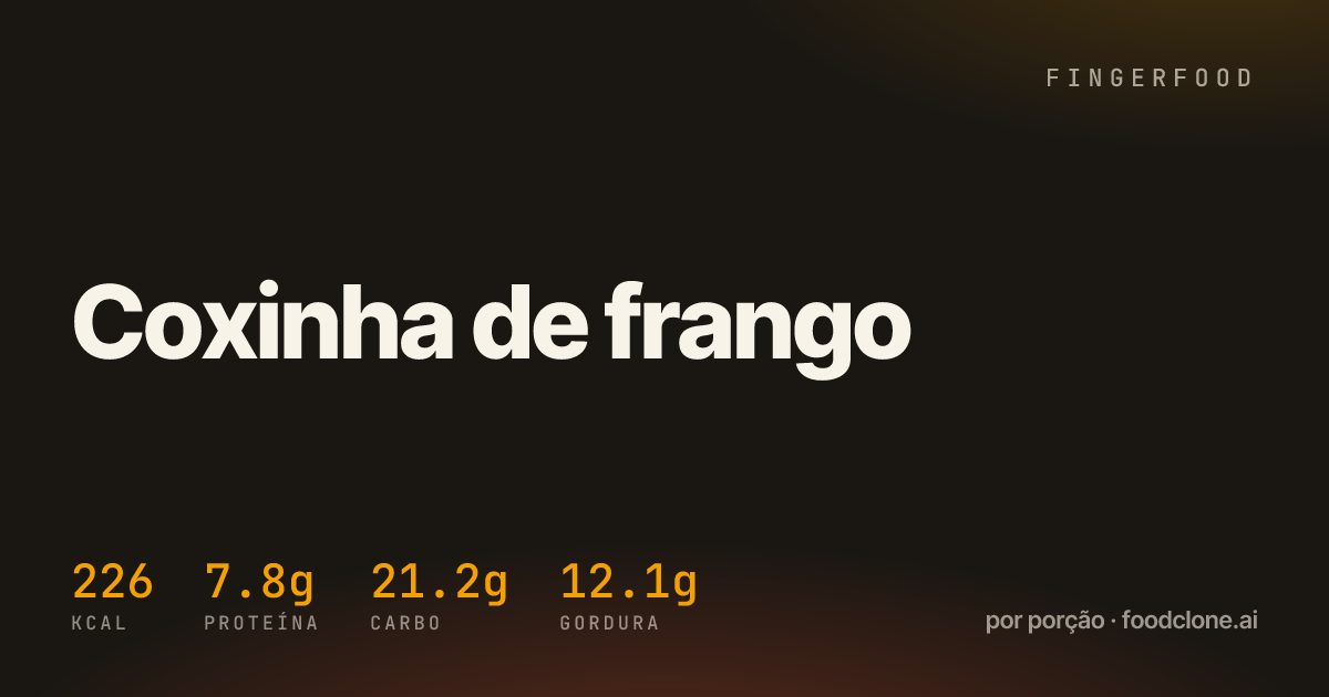 Coxinha de frango