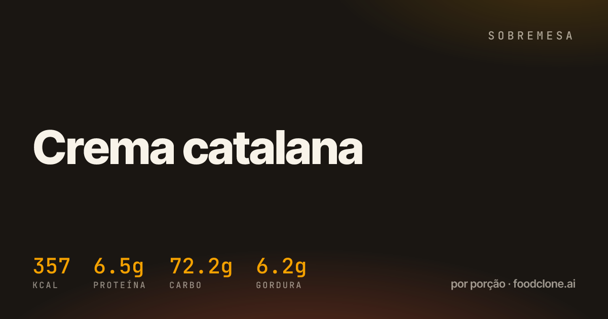 Crema catalana