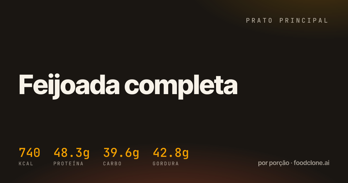 Feijoada completa