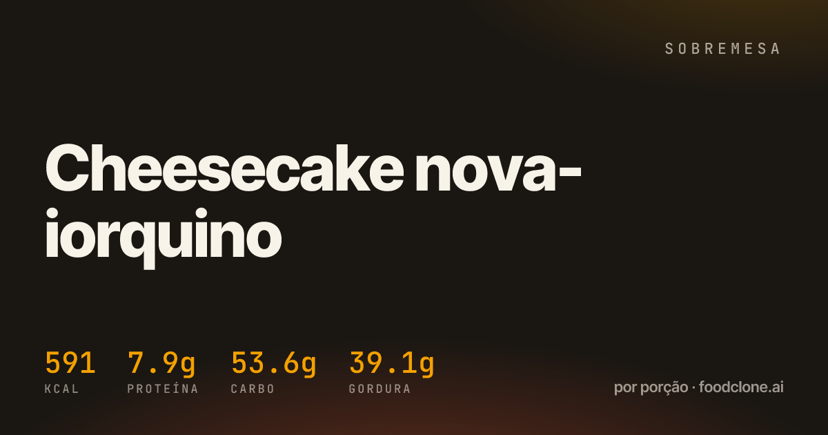 Cheesecake nova-iorquino