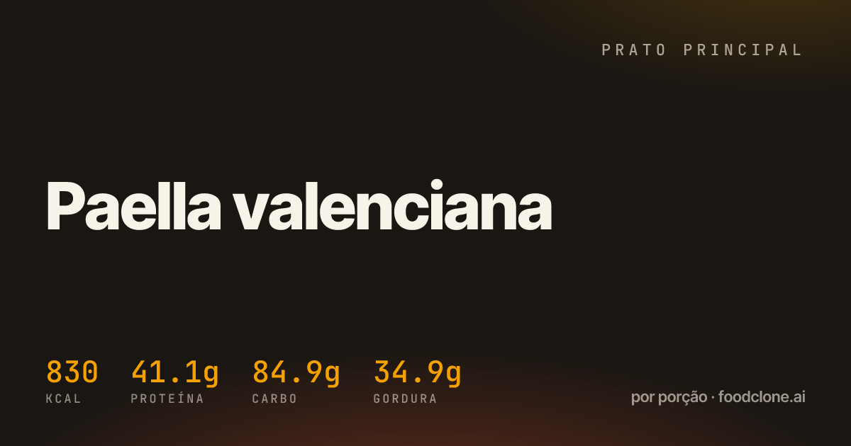 Paella valenciana