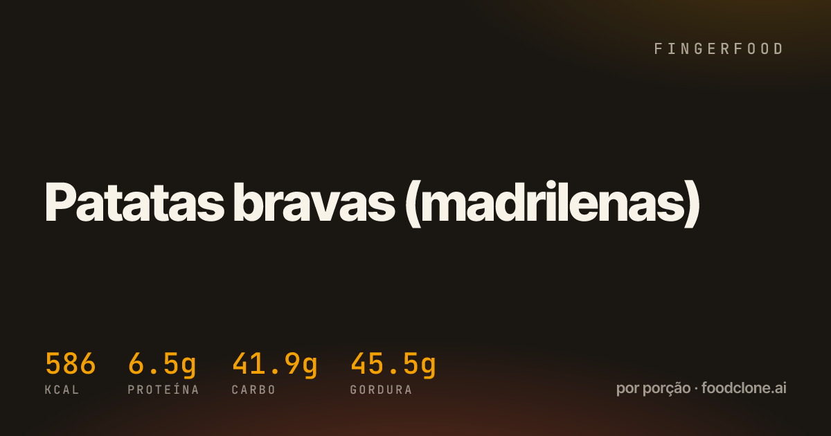 Patatas bravas (madrilenas)
