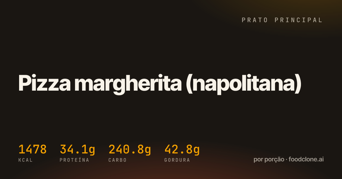 Pizza margherita (napolitana)
