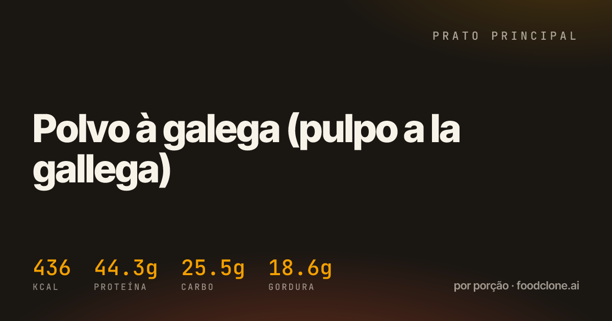 Polvo à galega (pulpo a la gallega)